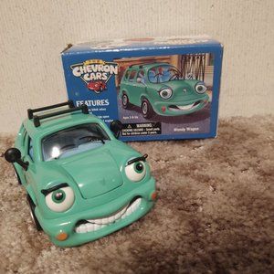Teal Vintage Chevron Car Wendy Wagon Collectable